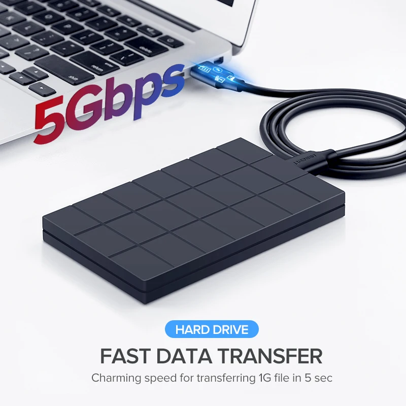 Удлинительный кабель USB 3.0 A (штекер)/USB (штекер) Ugreen для жесткого диска веб-камеры |