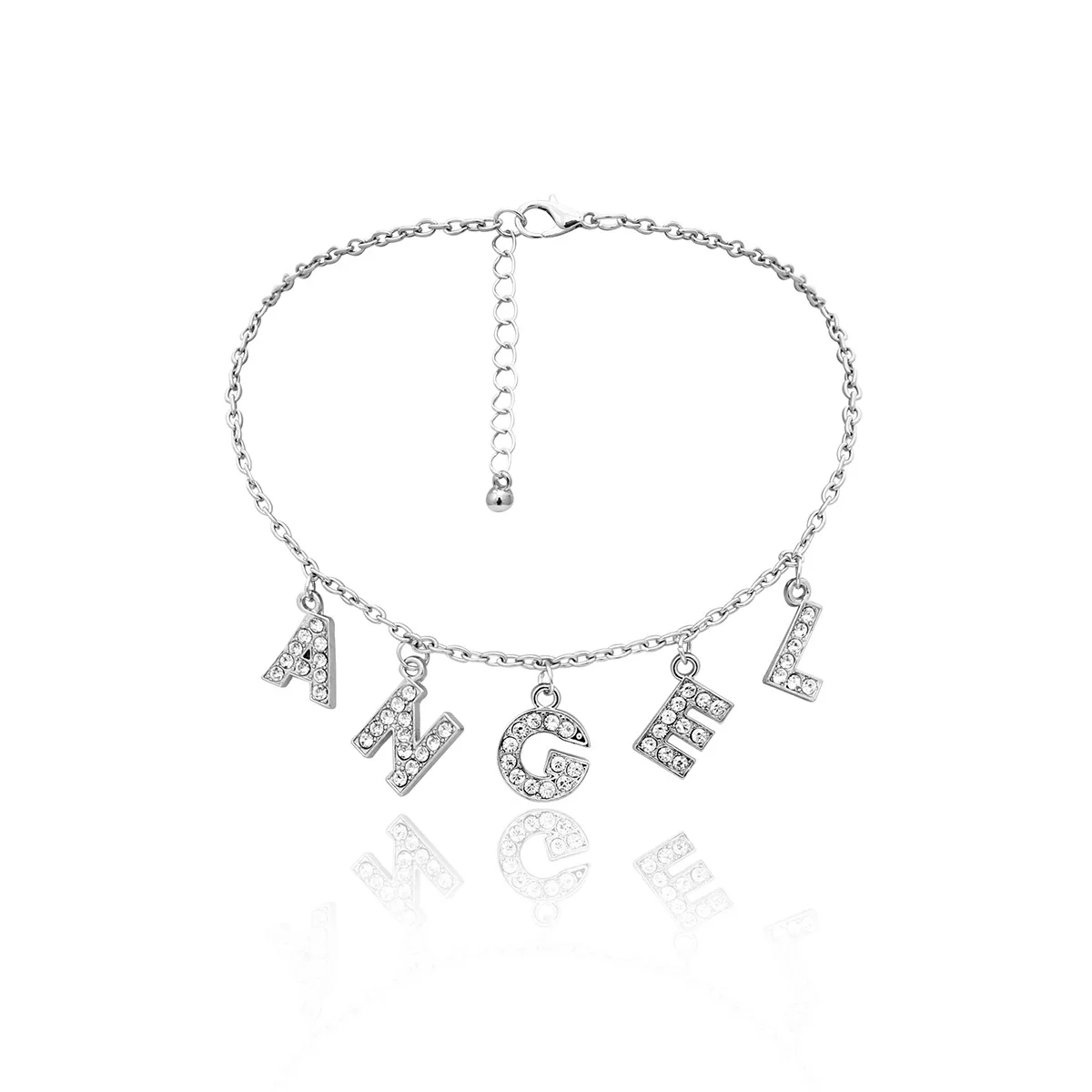 Zinc Alloy Set Rhinestone Letter Angel Necklace Pendants Woman Boutique Neck chain Clavicle Trendy Party 
Zinc Alloy Set Rhinestone Letter Angel Necklace Pendants Woman Boutique Neck chain Clavicle Trendy Party