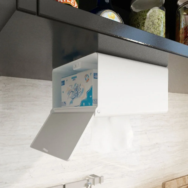 Tissue Box Multifunction Paper Box Paste Wall-mounted Paper Towel Holder Toilet Tissue Cover Napkin Holder Kitchen Products
Tissue Box Multifunction Paper Box Paste Wall-mounted Paper Towel Holder Toilet Tissue Cover Napkin Holder Kitchen Products