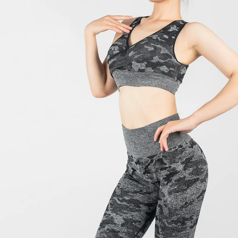 2Pcs Seamless Women Yoga Camouflage Set Female Sport Bra Pants Suit Fitness Gym Elastic High Stretchy Tummy Control Toning Body
2Pcs Seamless Women Yoga Camouflage Set Female Sport Bra Pants Suit Fitness Gym Elastic High Stretchy Tummy Control Toning Body