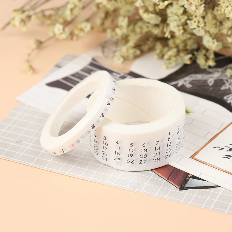 2Pcs Date Week Calendar Washi Tape Planner Masking Tape Journal Supplies Scrapbooking Paper Stationary
2Pcs Date Week Calendar Washi Tape Planner Masking Tape Journal Supplies Scrapbooking Paper Stationary