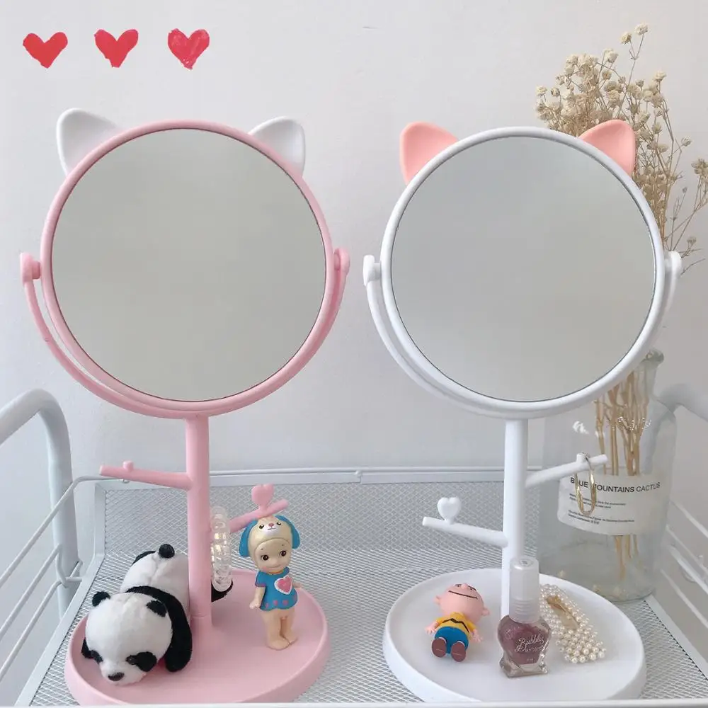 Rotating Mirror Cosmetic Storage Holder with Desktop Makeup Mirror Multifunction Jewelry Cosmetic Organizer Makeup Vanity Mirror
Rotating Mirror Cosmetic Storage Holder with Desktop Makeup Mirror Multifunction Jewelry Cosmetic Organizer Makeup Vanity Mirror