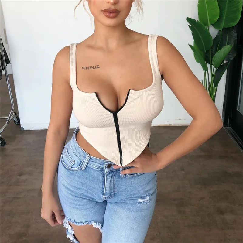 Women Fashion Zipper Tank Top Ladies Stylish Sleeveless Tops for Shopping Daily Wear
Women Fashion Zipper Tank Top Ladies Stylish Sleeveless Tops for Shopping Daily Wear