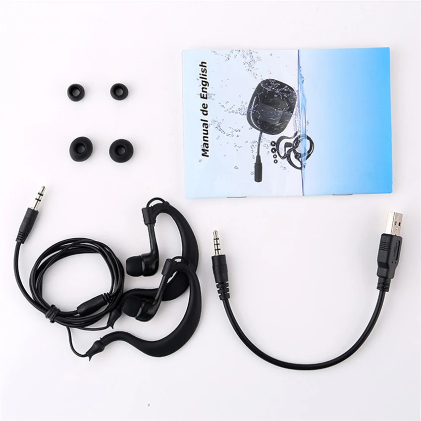 IPX8 Waterproof 4G/8G Mp3 Swimming Underwater Sport MP3 Music Player Stereo Earphones with FM Clip Screen for Surfing
IPX8 Waterproof 4G/8G Mp3 Swimming Underwater Sport MP3 Music Player Stereo Earphones with FM Clip Screen for Surfing