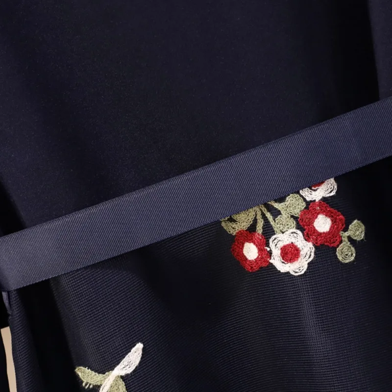 Lauri Laki Black Embroidery Floral A-line Dress Women Plus Size Elegant V-neck Party Dress Sashes Spring 2021 Long Sleeve Dress
Lauri Laki Black Embroidery Floral A-line Dress Women Plus Size Elegant V-neck Party Dress Sashes Spring 2021 Long Sleeve Dress