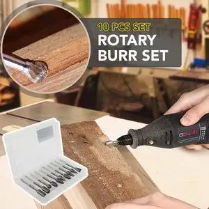 10Pcs/Set Premium Tungsten Steel Carbide Rotary Burr Set Rotary Cutter Files Drill bit set
10Pcs/Set Premium Tungsten Steel Carbide Rotary Burr Set Rotary Cutter Files Drill bit set