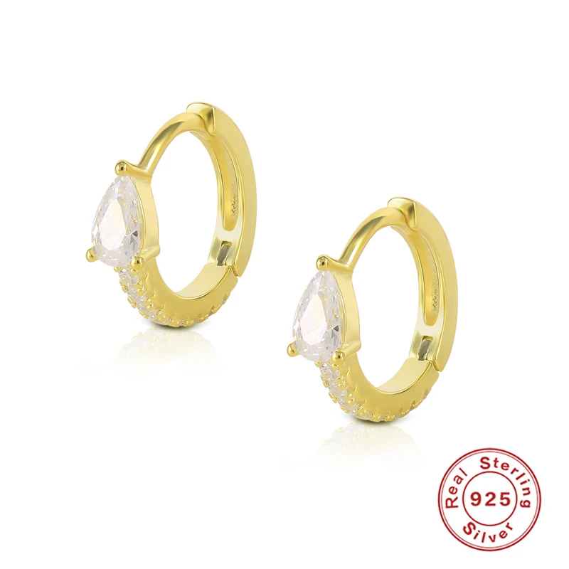 Simple Water Drop Round Earrings For Women Pendientes Hoop Earrings Colourful Zircon Circle Earrings 925 Silver Jewelry Aretes
Simple Water Drop Round Earrings For Women Pendientes Hoop Earrings Colourful Zircon Circle Earrings 925 Silver Jewelry Aretes