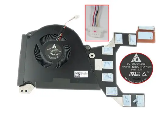 4-проводной охлаждающий вентилятор Delta Electronics ND75C18 17C09 13NB0GU0P05011 DC 12 В 0,5 А
4-проводной охлаждающий вентилятор Delta Electronics ND75C18 17C09 13NB0GU0P05011 DC 12 В 0,5 А
