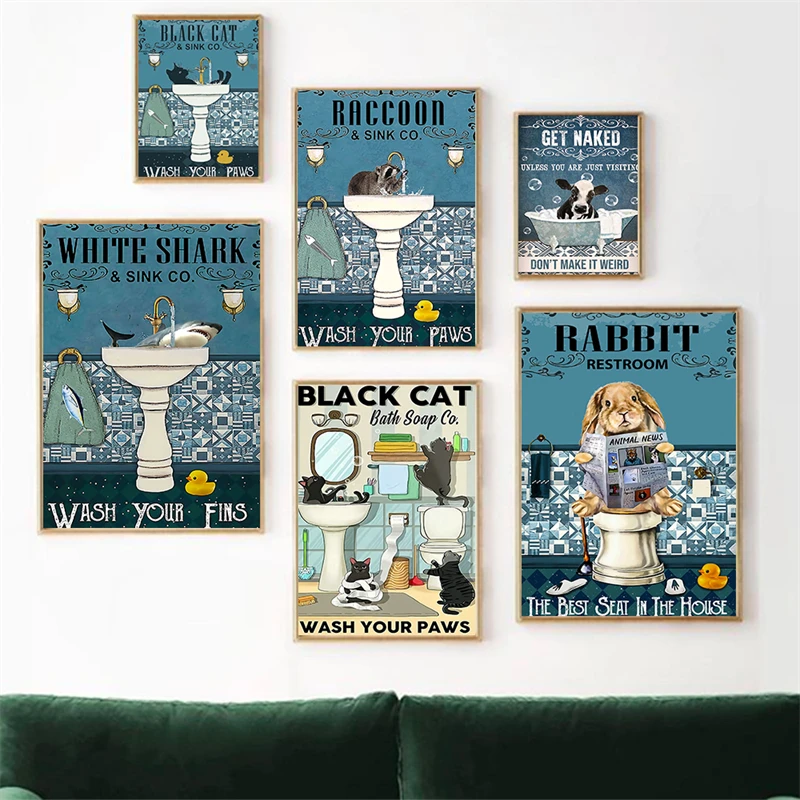 Animals Canvas Paintings Black Cat Shark Rabbit Raccoon Posters and Modern Prints Wall Art Picture for Living Room Home Decor
Animals Canvas Paintings Black Cat Shark Rabbit Raccoon Posters and Modern Prints Wall Art Picture for Living Room Home Decor