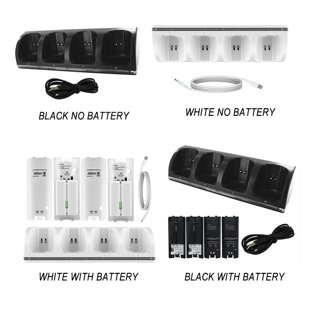 1Pcs 4 Port Charger Charging Stand Dock Station for WII Game Console Battery Powered Game Accessories Supplies
1Pcs 4 Port Charger Charging Stand Dock Station for WII Game Console Battery Powered Game Accessories Supplies