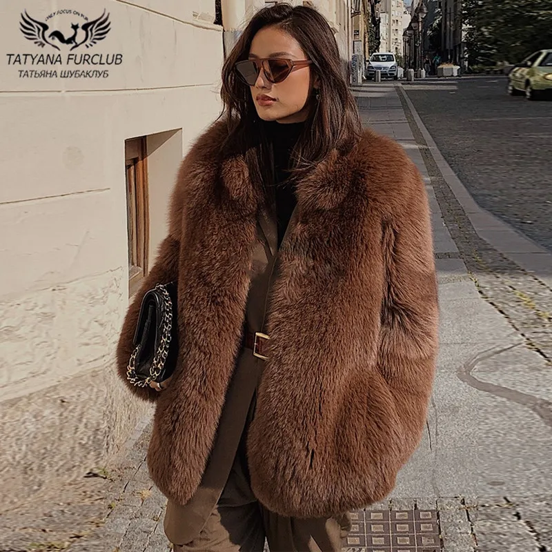 Winter Fashion Natural Fox Fur Coats O-Neck Medium Length 2021 Trendy Genuine Blue Fox Fur Jackets Woman Luxury Fur Overcoats
Winter Fashion Natural Fox Fur Coats O-Neck Medium Length 2021 Trendy Genuine Blue Fox Fur Jackets Woman Luxury Fur Overcoats