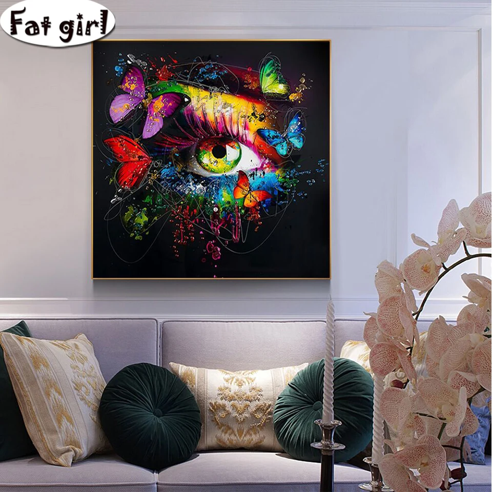 Beautiful eyes close-up picture 5d diy Diamond painting butterfly cross stitch mosaic embroidery square round drill decoration
Beautiful eyes close-up picture 5d diy Diamond painting butterfly cross stitch mosaic embroidery square round drill decoration