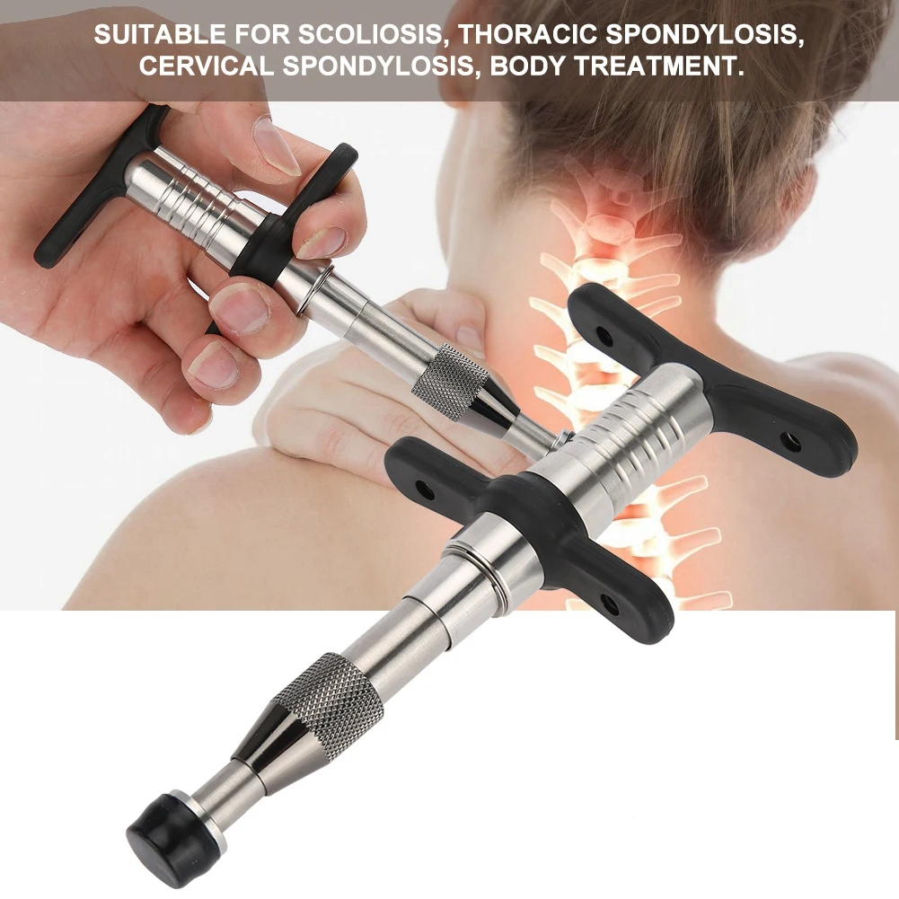 Manual Chiropractic Spine Cervical Lumbar Adjusting Corrector Tool Massager Face Carving Gun Adjustable Strength Heat Resistance 
Manual Chiropractic Spine Cervical Lumbar Adjusting Corrector Tool Massager Face Carving Gun Adjustable Strength Heat Resistance
