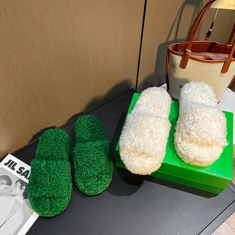 2021 Winter New Women's Plush Slippers Non-slip Slippers Ladies Brand Designer Warm Casual Comfortable Indoor Plush Slippers
2021 Winter New Women's Plush Slippers Non-slip Slippers Ladies Brand Designer Warm Casual Comfortable Indoor Plush Slippers