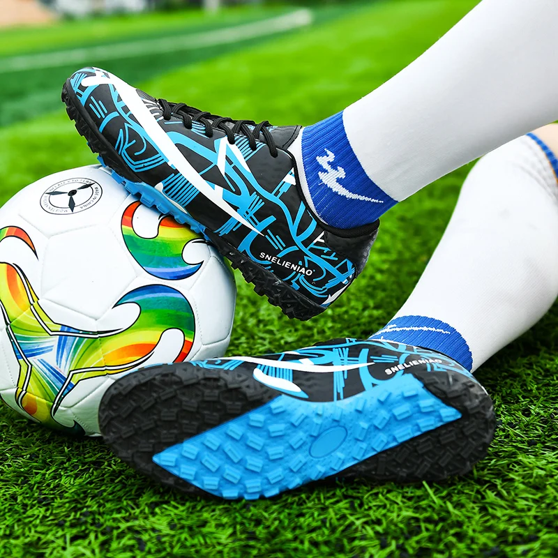 Long Spikes Cleats Turf Leather Kids Sneakers Boys Soccer Shoes Children Football Shoes Outdoor Child Sports Trainer Shoes Boy
Long Spikes Cleats Turf Leather Kids Sneakers Boys Soccer Shoes Children Football Shoes Outdoor Child Sports Trainer Shoes Boy