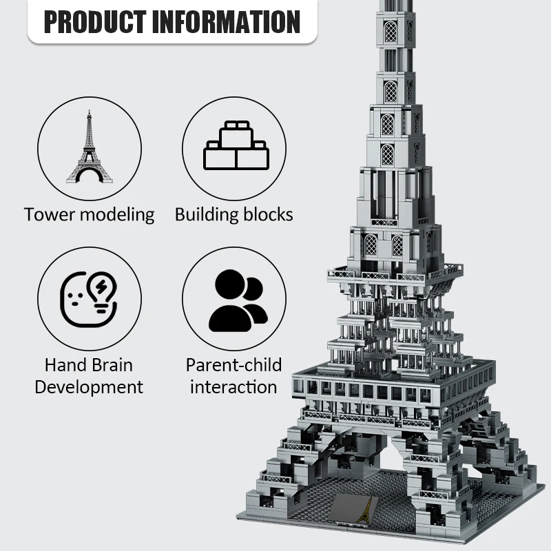 Famous City Eiffel Tower Architecture Building Blocks Creator Skyline Collection Paris Architecture Model Bricks Toys For Kids
Famous City Eiffel Tower Architecture Building Blocks Creator Skyline Collection Paris Architecture Model Bricks Toys For Kids