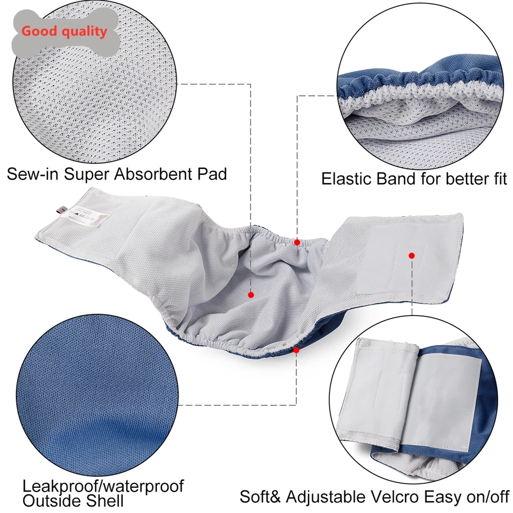 LeChong Pet Hygiene Pants Breathable And Washable Underwear Anti-dog Diapers Elastic Adjustment Male Dog Shorts Pet Supplies
LeChong Pet Hygiene Pants Breathable And Washable Underwear Anti-dog Diapers Elastic Adjustment Male Dog Shorts Pet Supplies