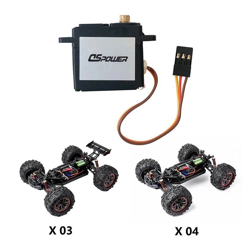

RC Car Differential Assembly with Gear Brushless Servo Brushless Monster Truck, for XLF X03 X04 X-03 X-04 1/10 RC Car