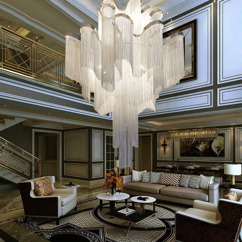 New Modern Living Room Pendant Lights, Tassel Chain Pendant Lights, Luxury Home Decoration Led Suspended Lamp Lighting Luster
New Modern Living Room Pendant Lights, Tassel Chain Pendant Lights, Luxury Home Decoration Led Suspended Lamp Lighting Luster