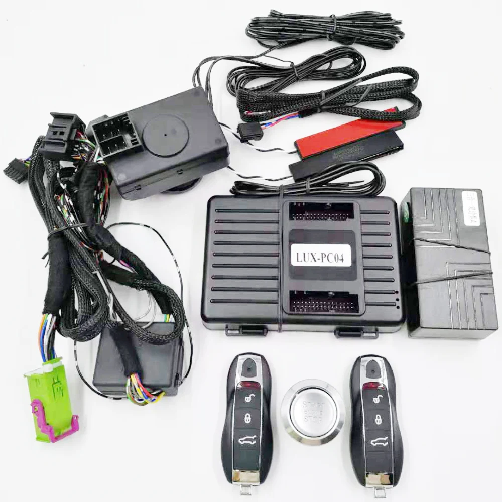 For Old PorscheCayenne Year 2006-2010 Add Push To Start Stop PKE keyless Access System Remote Engine Start Plug and Play Type
For Old PorscheCayenne Year 2006-2010 Add Push To Start Stop PKE keyless Access System Remote Engine Start Plug and Play Type