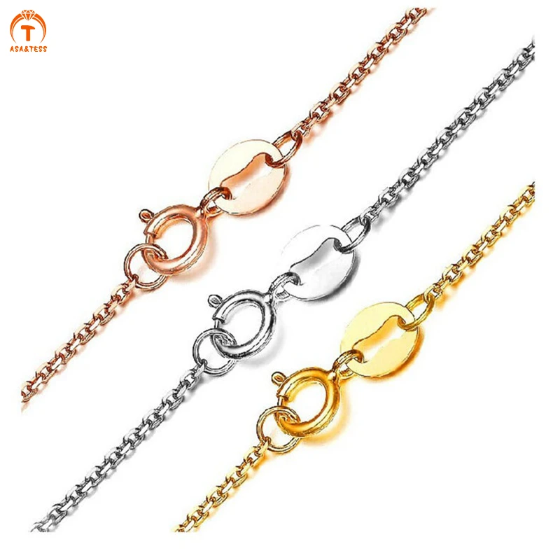 Solid 925 Sterling Silver Chain Link Cable Chain Necklace gold rose gold plated Replacement Chain 16, 18 inches
Solid 925 Sterling Silver Chain Link Cable Chain Necklace gold rose gold plated Replacement Chain 16, 18 inches