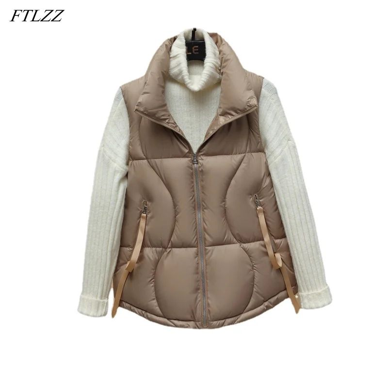 FTLZZ Autumn Warm Sleeveless Jacket Women Cotton Vest Casual Lady Padded Short Waistcoat pink Thickness Winter Vests
FTLZZ Autumn Warm Sleeveless Jacket Women Cotton Vest Casual Lady Padded Short Waistcoat pink Thickness Winter Vests