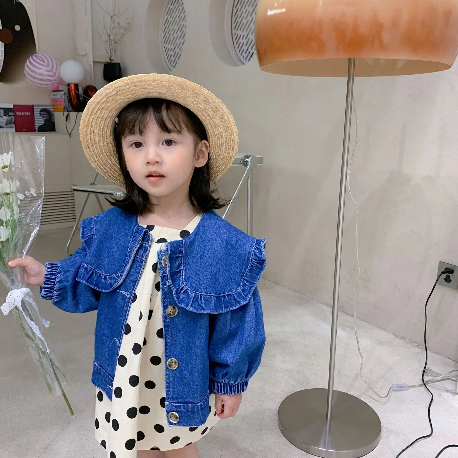 2021 Spring Autumn Girls Sweet Jeans Coat Baby Kids Children Casual Denim Coat
2021 Spring Autumn Girls Sweet Jeans Coat Baby Kids Children Casual Denim Coat