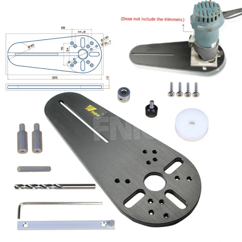 NEW Circle Cutting Jig for Bosch Makita Electric Hand Trimmer Wood Router Woodworking Milling Circle Milling Groove
NEW Circle Cutting Jig for Bosch Makita Electric Hand Trimmer Wood Router Woodworking Milling Circle Milling Groove