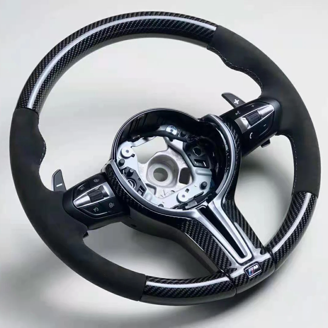 ПЕРФОРИРОВАННОЕ кожаное рулевое колесо из углеродного волокна, совместимо с BMW M3/M4/M5 2015-2021
ПЕРФОРИРОВАННОЕ кожаное рулевое колесо из углеродного волокна, совместимо с BMW M3/M4/M5 2015-2021