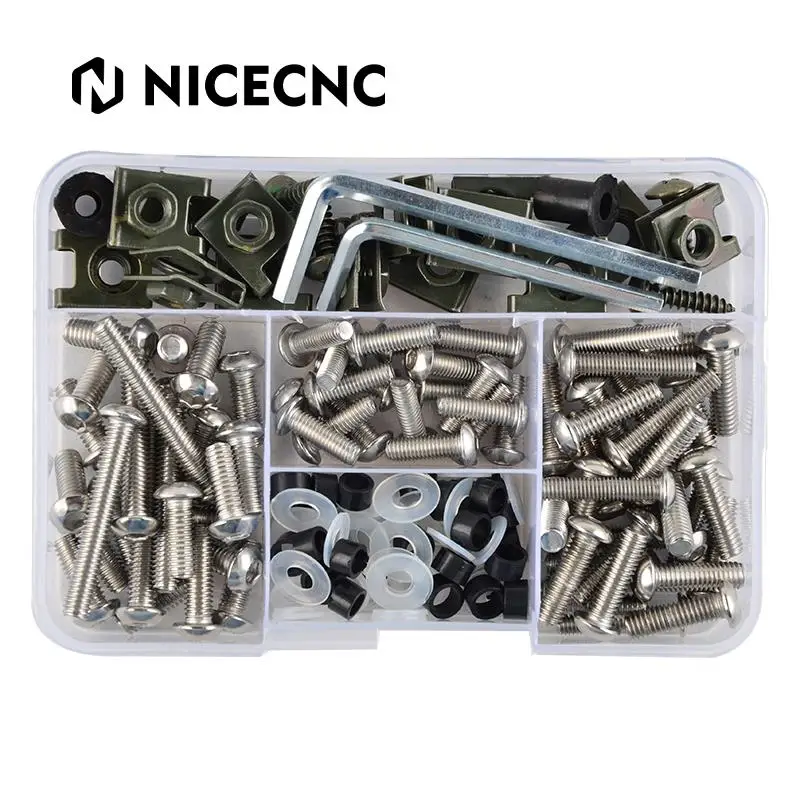 Stainless Steel 155PCS M5 M6 Windshield Fairing Body Bolt Screw For Honda Yamaha Kawasaki Suzuki Aprilia MV Agusta BMW Triumph
Stainless Steel 155PCS M5 M6 Windshield Fairing Body Bolt Screw For Honda Yamaha Kawasaki Suzuki Aprilia MV Agusta BMW Triumph