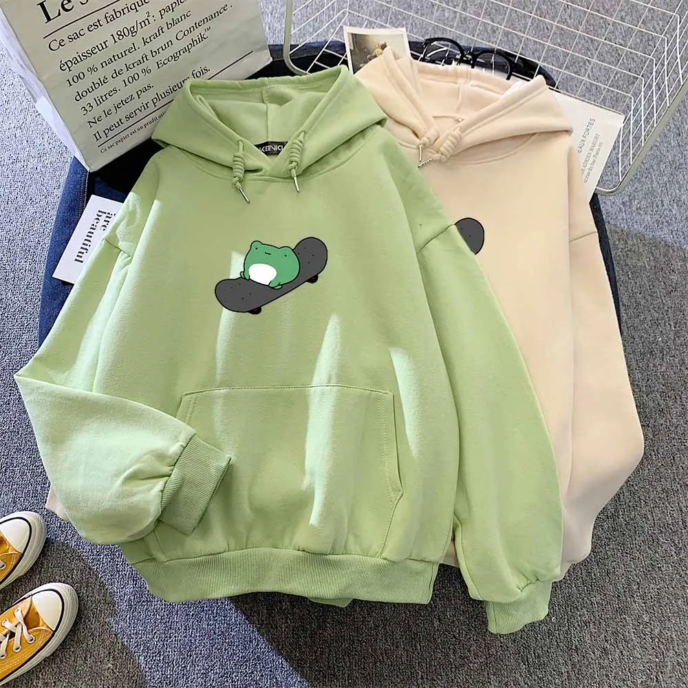 Kawaii Frog Hoodie Green Sweatshirt Pullover Hoodie Women Animal Print Tops for Women Letter Men and Women Sweatshirt Aesthetic
Kawaii Frog Hoodie Green Sweatshirt Pullover Hoodie Women Animal Print Tops for Women Letter Men and Women Sweatshirt Aesthetic