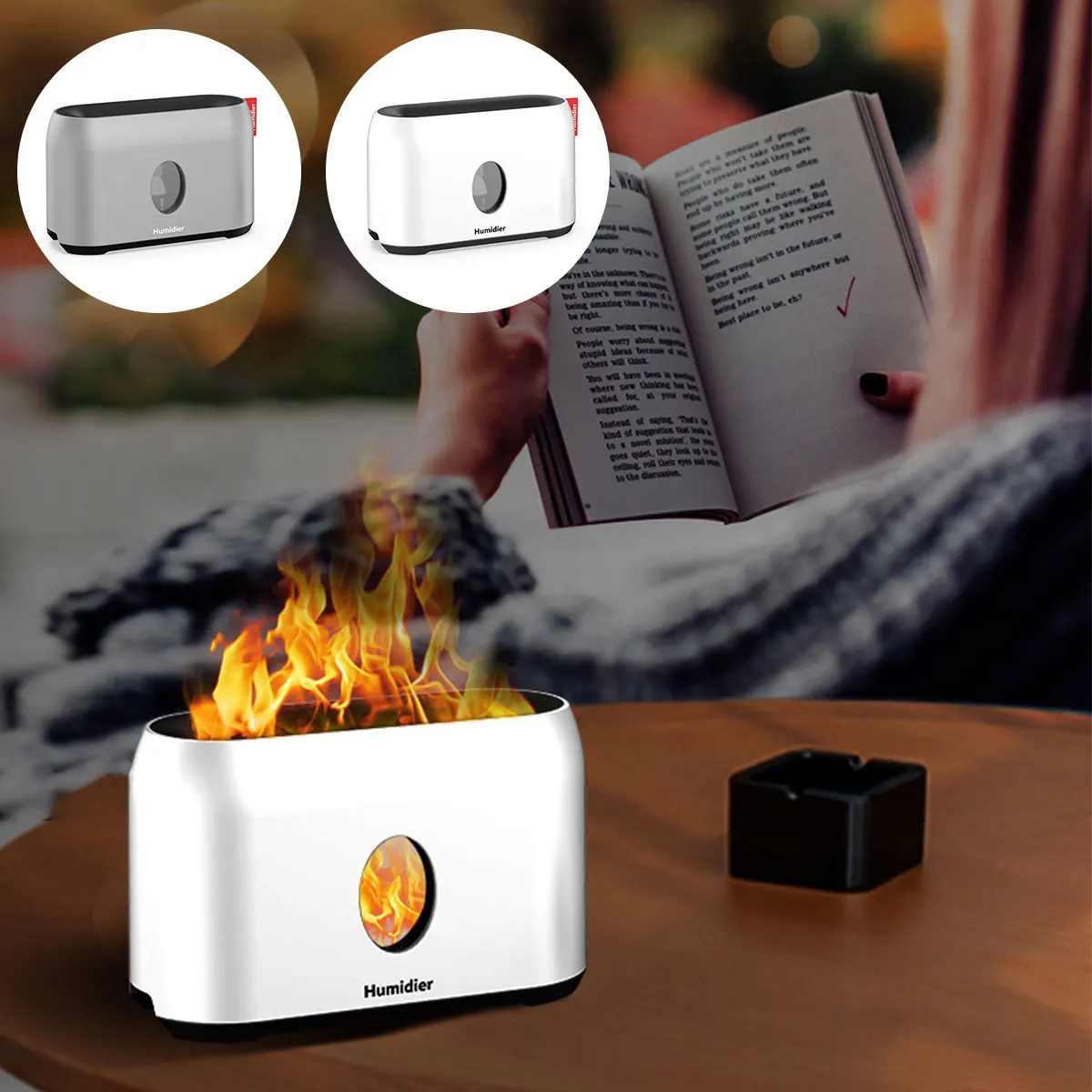 Essential Oil Diffuser 200ml Quiet Mist Humidifier Aromatherapy Diffuser with Remote Control Timer and Flame Night Light
Essential Oil Diffuser 200ml Quiet Mist Humidifier Aromatherapy Diffuser with Remote Control Timer and Flame Night Light