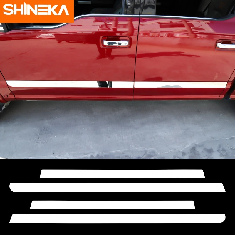SHINEKA Car Body Side Skirt Door Sill Scuff Plate Protective Cover Trim Accessories For Ford F150 2015 2016 2017 2018 2019 2020
SHINEKA Car Body Side Skirt Door Sill Scuff Plate Protective Cover Trim Accessories For Ford F150 2015 2016 2017 2018 2019 2020