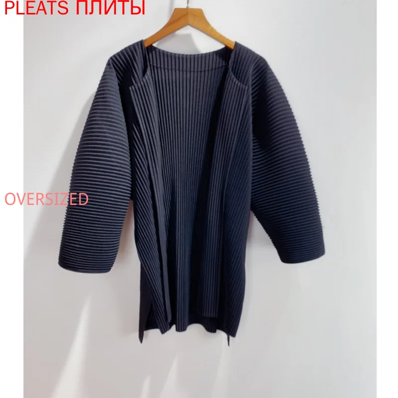 Miyake Pleated Thick Cardigan Jacket Solid Color Veste Femme Ropa De Mujer Chaqueta Mujer Vetement Femme
Miyake Pleated Thick Cardigan Jacket Solid Color Veste Femme Ropa De Mujer Chaqueta Mujer Vetement Femme