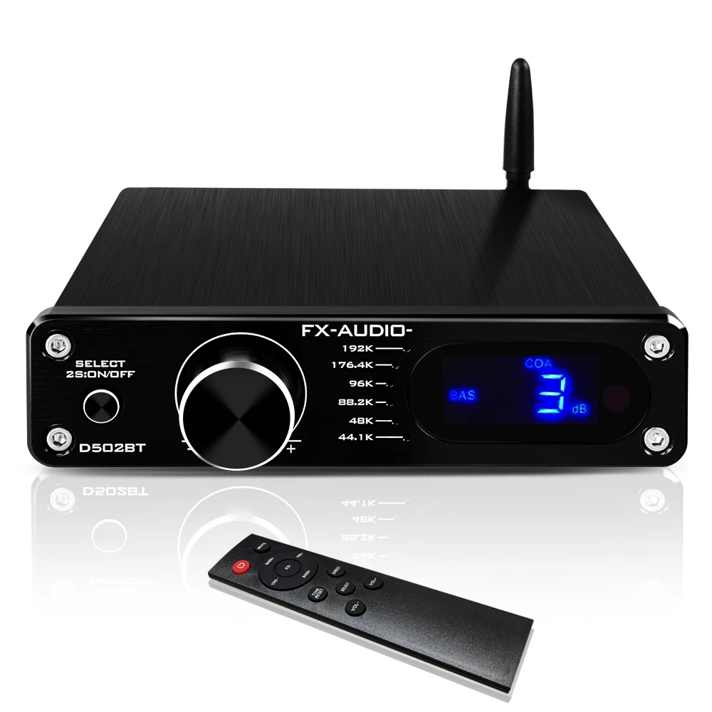 Усилитель мощности FX AUDIO с Bluetooth 5 0 2 1 каналов DSP бас высокие частоты для сабвуфера