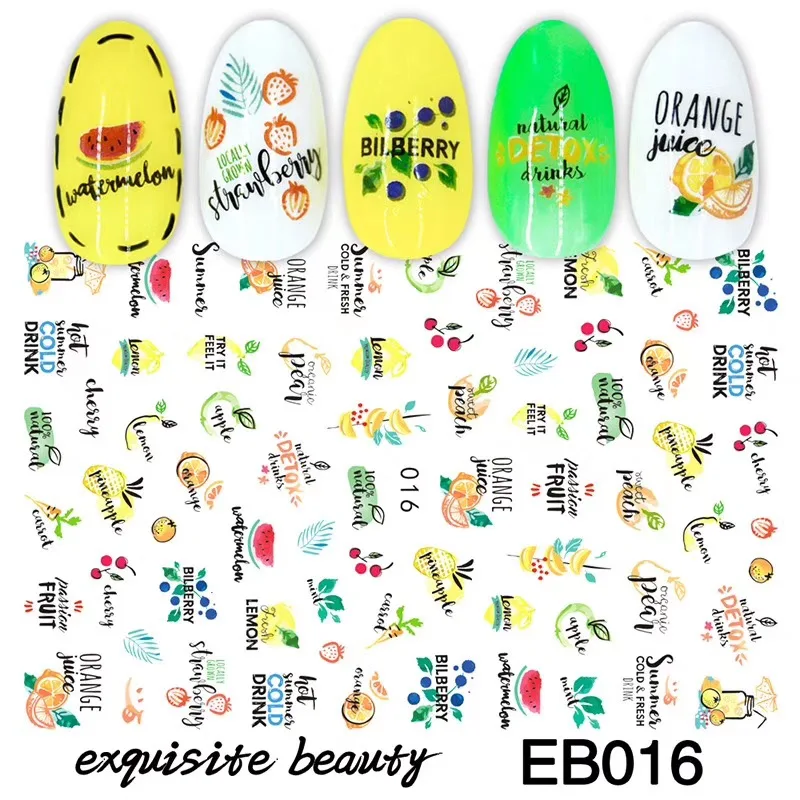 Newest EB-016-017 Fruit leaves alphabet 3d nail art sticker nail decal stamping export japan designs rhinestones decorations
Newest EB-016-017 Fruit leaves alphabet 3d nail art sticker nail decal stamping export japan designs rhinestones decorations
