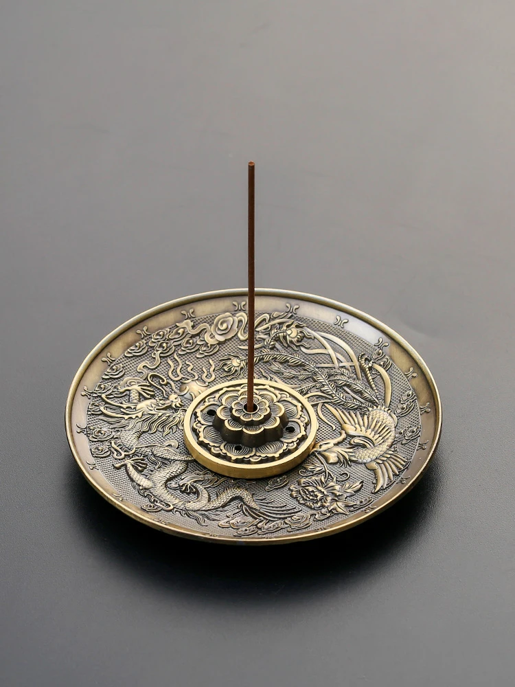 Archaized incense burner dragon phoenix point incense disc incense aloes sandalwood incense burner offering incense inserts
Archaized incense burner dragon phoenix point incense disc incense aloes sandalwood incense burner offering incense inserts