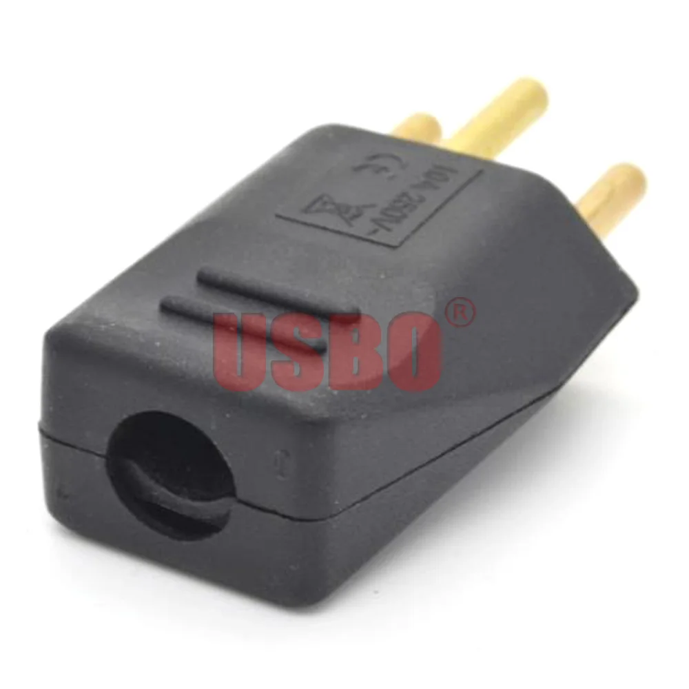 Black white 250v 10A universal detachable wiring adaptor plug EU Swiss standard 3pins industrial machine power cord male socket
Black white 250v 10A universal detachable wiring adaptor plug EU Swiss standard 3pins industrial machine power cord male socket