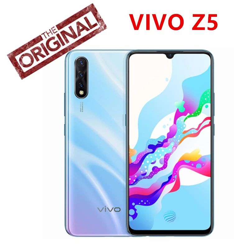 Оригинальный Vivo Z5 SuperAmoled Экран мобильный телефон Snapdragon 712 Android 9 48mptriple Камера 4500