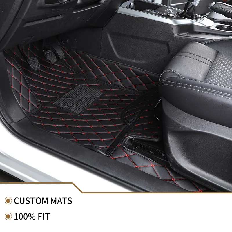 Кожаный напольный коврик для Toyota 86 CHR CROWN Zelas Previa Land Cruiser Prado WISH Venza Fortuner Sienna Tundra