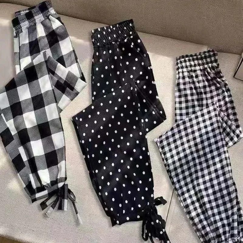 Spring Summer 2021 Sweatpants Women Fashion High Waisted Pants Streetwear Korean Wide Leg Harajuku Baggy Plaid Vintage Pants
Spring Summer 2021 Sweatpants Women Fashion High Waisted Pants Streetwear Korean Wide Leg Harajuku Baggy Plaid Vintage Pants