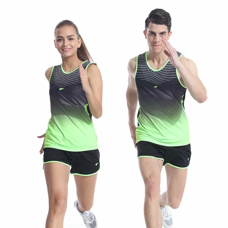 Track and field sportswear Running suit Shorts and Vest Running Sets Marathon Clothes couple fitness training suit homme
Track and field sportswear Running suit Shorts and Vest Running Sets Marathon Clothes couple fitness training suit homme