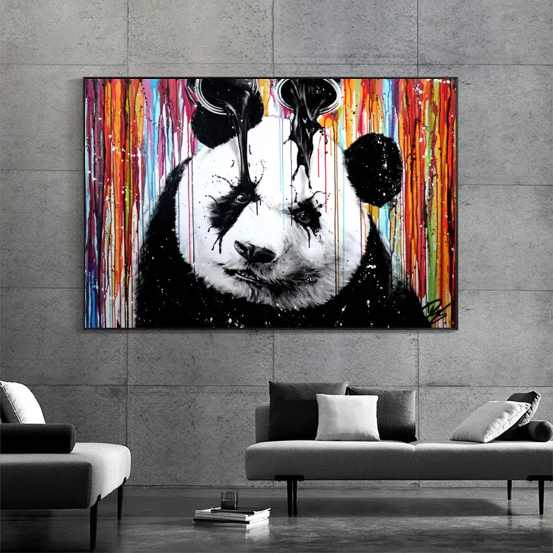 Graffiti Panda Canvas Painting Colorful Animal Poster Living Room Decoration Paintings for Interior Home Decor Wall Art Picture
Graffiti Panda Canvas Painting Colorful Animal Poster Living Room Decoration Paintings for Interior Home Decor Wall Art Picture