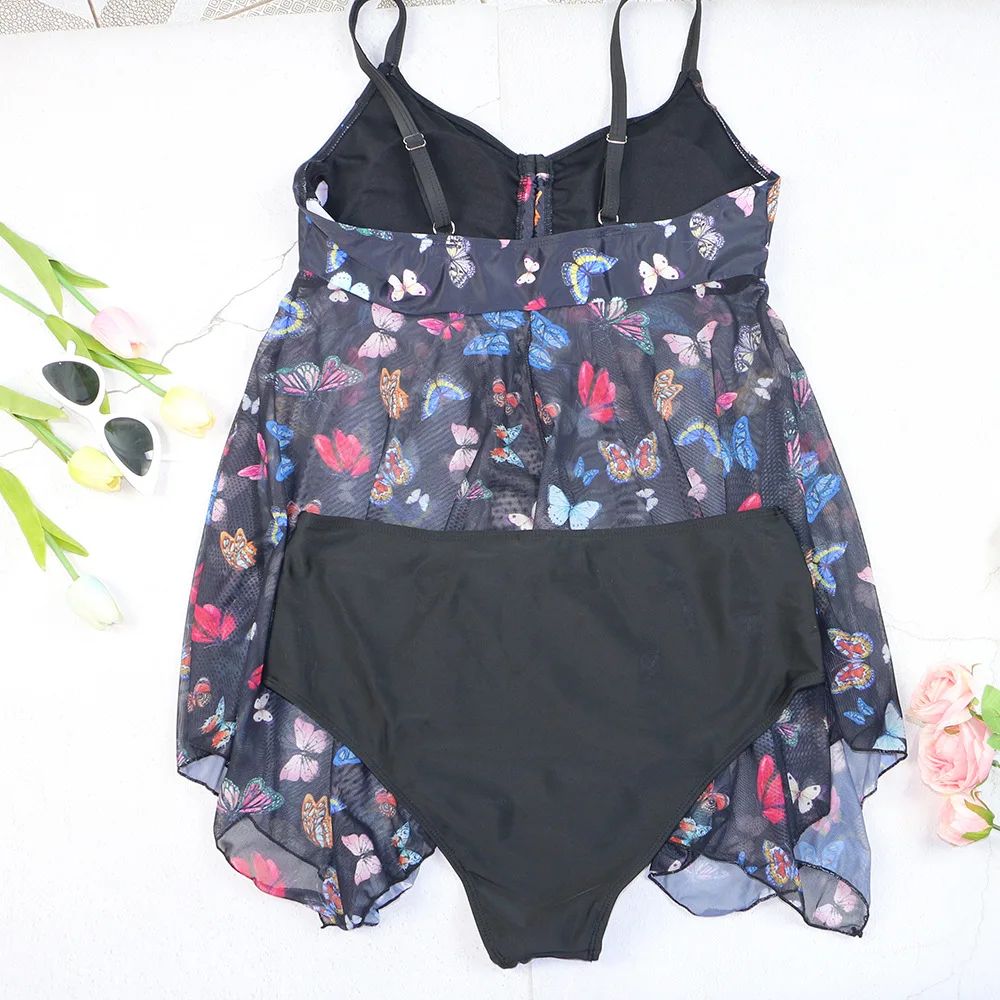 Plus Size Women Swimwear New Print Tankini Mesh Dress Gauze Beach Swimsuit Vintage Drawstring Halter Triangle Swimming Bikinis
Plus Size Women Swimwear New Print Tankini Mesh Dress Gauze Beach Swimsuit Vintage Drawstring Halter Triangle Swimming Bikinis