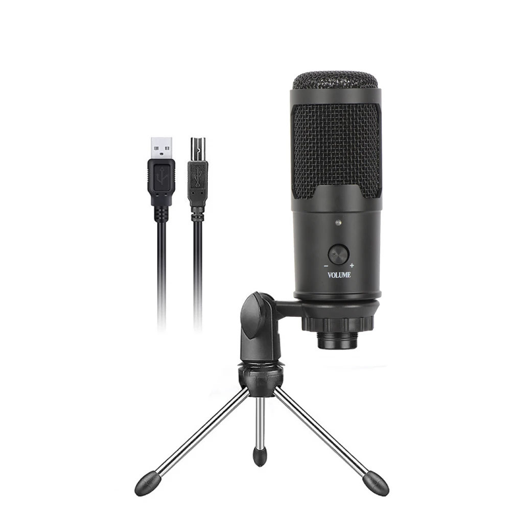 

Computer USB Condenser Microphone Notebook Live K Song Game Voice Recording Desktop Microphone