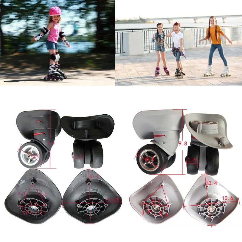 2pcs/pair Rubber Swivel Wheels 360 Degree Rotation Suitcase Replacement Casters Parts
2pcs/pair Rubber Swivel Wheels 360 Degree Rotation Suitcase Replacement Casters Parts