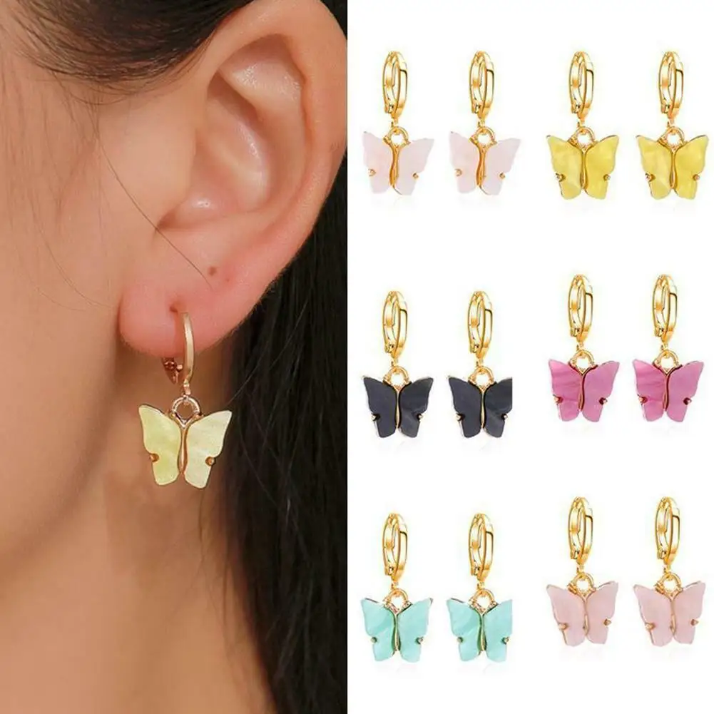 Fashion Drop Ladies Color Butterfly Charming Women Earrings Jewelry Dangle Ear Hoop
Fashion Drop Ladies Color Butterfly Charming Women Earrings Jewelry Dangle Ear Hoop