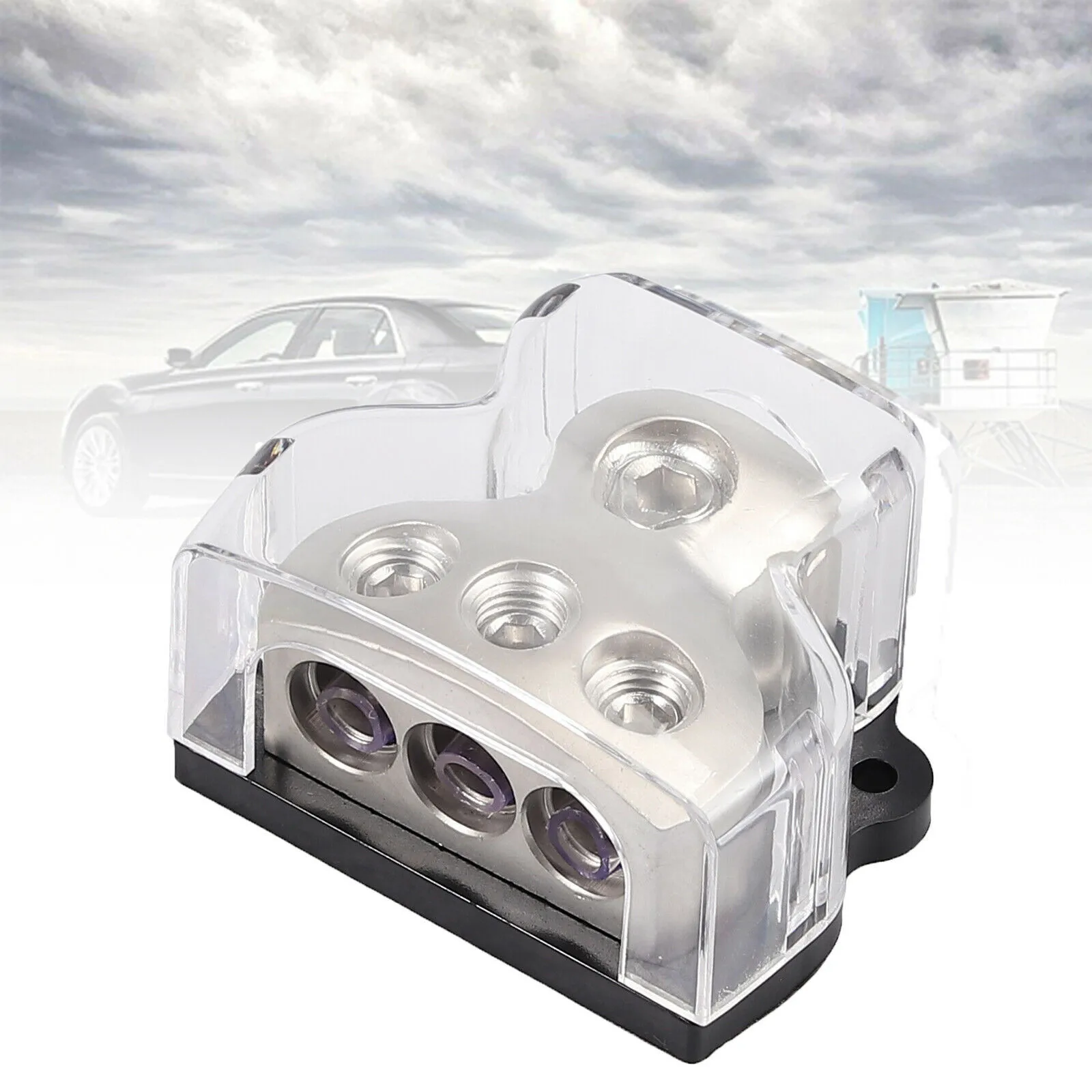 1 In-3 Out Car Power Distributor Block 3 Way Deep Wire Recesses Distribution Block Zinc Alloy Car Accessories
1 In-3 Out Car Power Distributor Block 3 Way Deep Wire Recesses Distribution Block Zinc Alloy Car Accessories