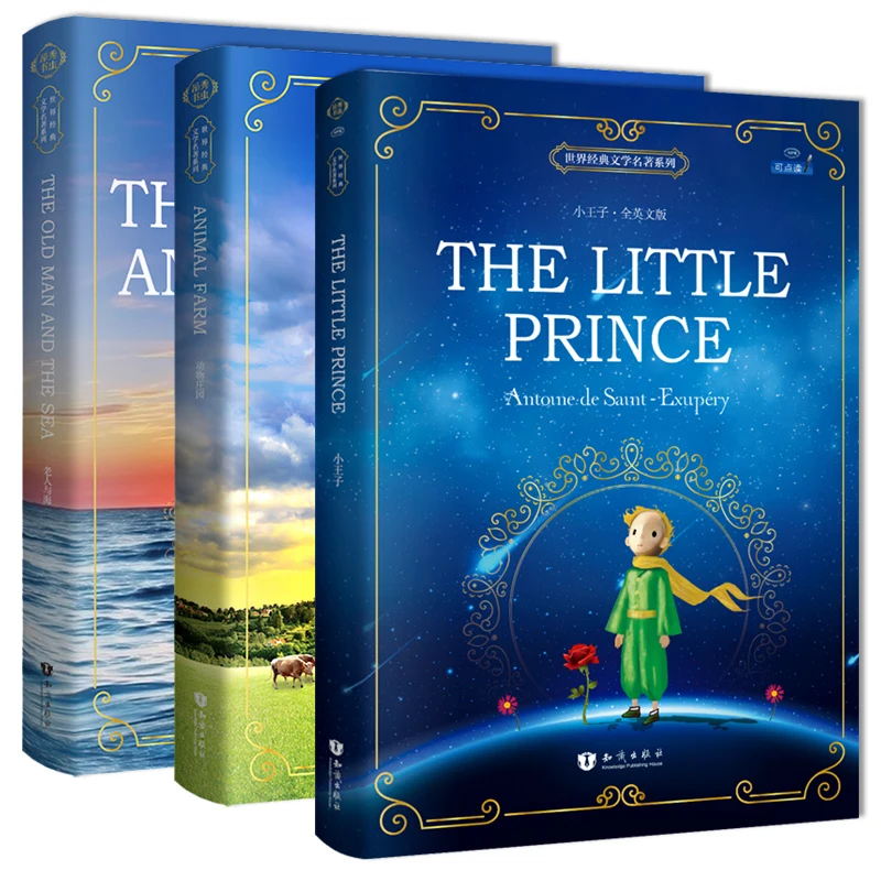 3books/set The Little Prince/The Old Man and Sea/Animal Farm English Original Novel Reading Classic World Famous Books for kids
3books/set The Little Prince/The Old Man and Sea/Animal Farm English Original Novel Reading Classic World Famous Books for kids
