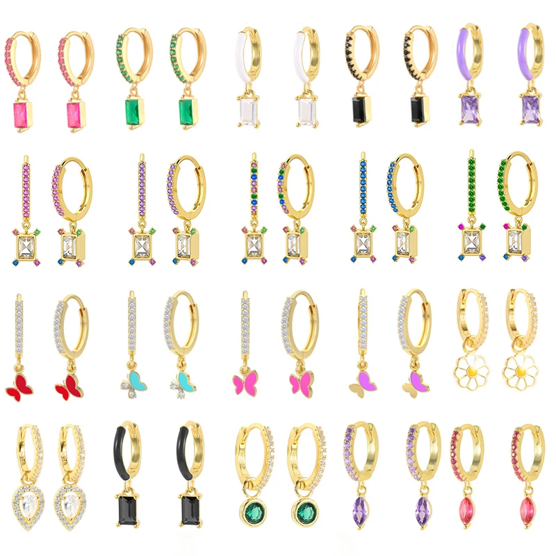 CANNER Zircon Earring 925 Sterling Silver Hoop Earrings For Women Cute Butterfly Sunflower Heart Pendientes Brincos Fine Jewerly
CANNER Zircon Earring 925 Sterling Silver Hoop Earrings For Women Cute Butterfly Sunflower Heart Pendientes Brincos Fine Jewerly